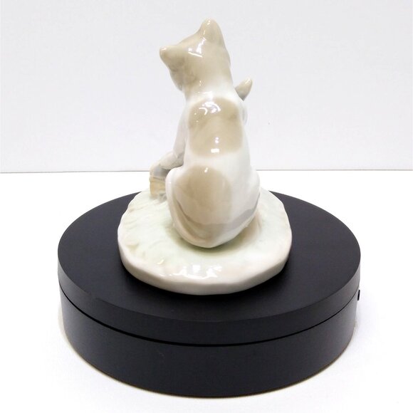 Porcelain Cat Climbing Tree Figurine 1970s Vintage RARE Hard To Find Collectible - Picture 3 of 10